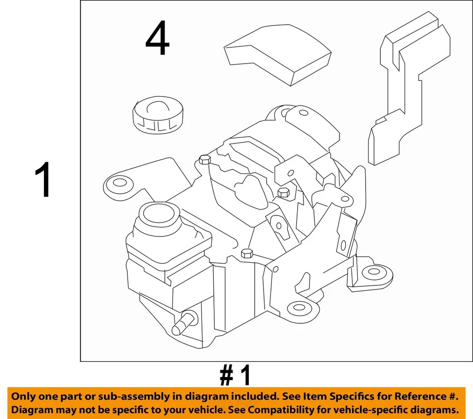 Used Power Steering Pump fits: 2012 Nissan Quest electronic and hydraulic Grade Foto 2 de 3