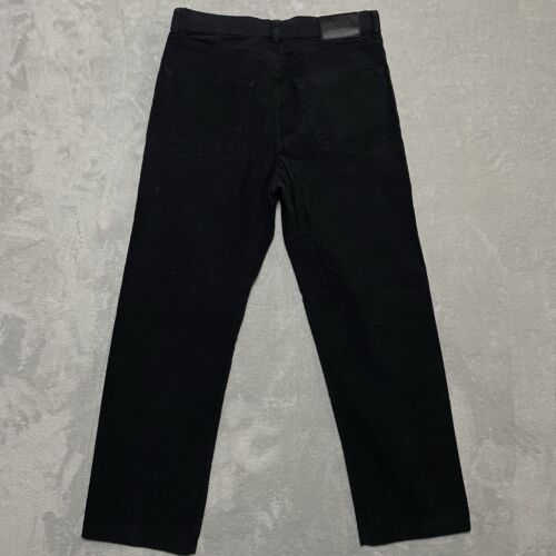 Jeans uomo Hugo Boss 32W x 32 nero Arkansas pantaloni jeans velluto a coste - Foto 7 di 14