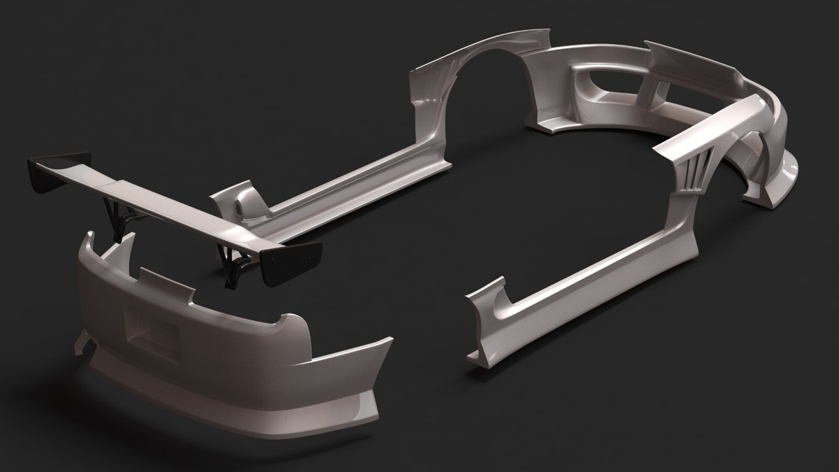 1:18 Toyota Supra MK4 BN Sports Widebody Transkit For Diecast Like