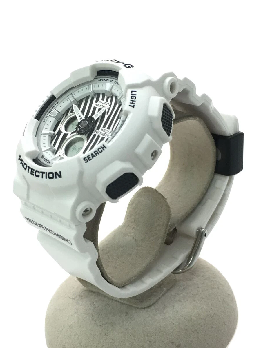 CASIO WILDLIFE PROMISING Quartz Watch Baby G Digital Analog BLK WHT