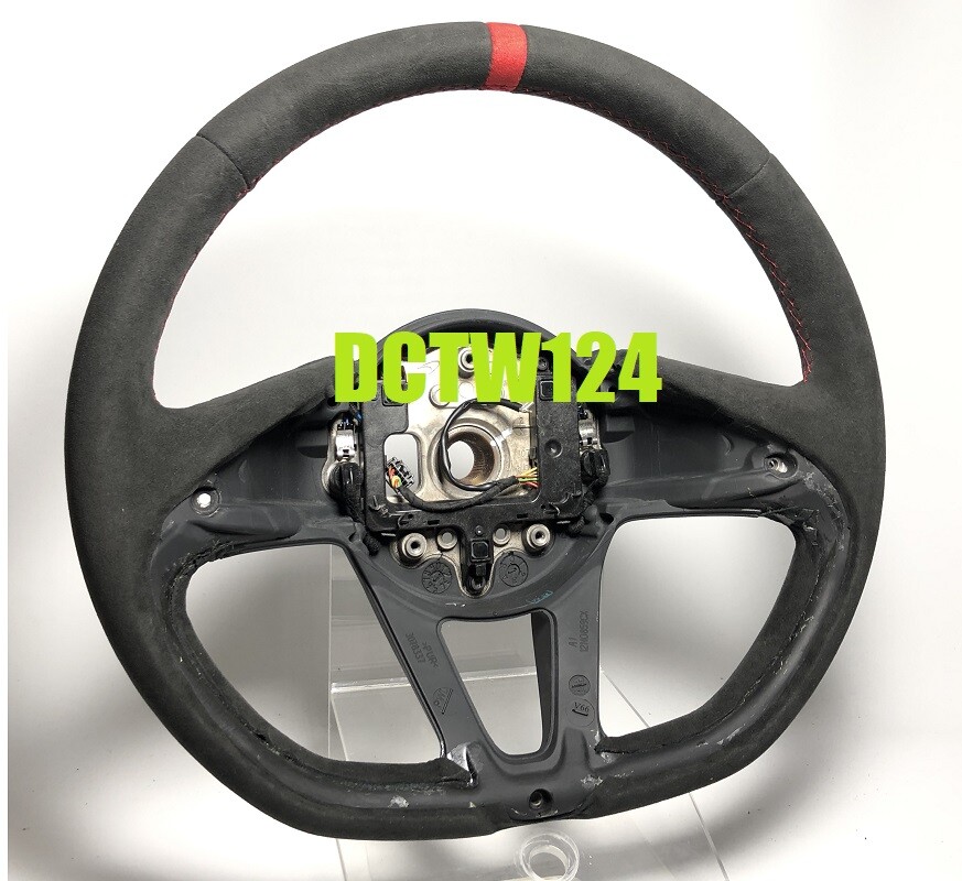 Thick padding alcantara wrap service McLaren 720S steering wheel color band stit
