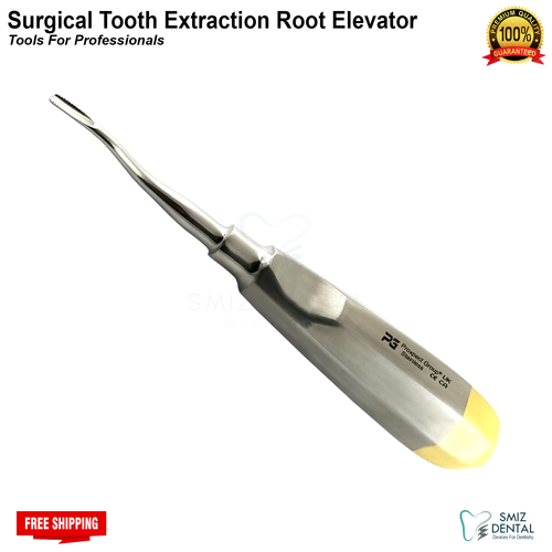 Dental Root Elevator Serrated #77R Extractions Elevators Surgical Instrument - Picture 2 of 8