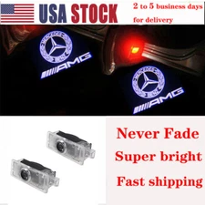 2x LED HD Door Courtesy Laser Shadow Light For Mercedes-Benz E A207 C207 2010+