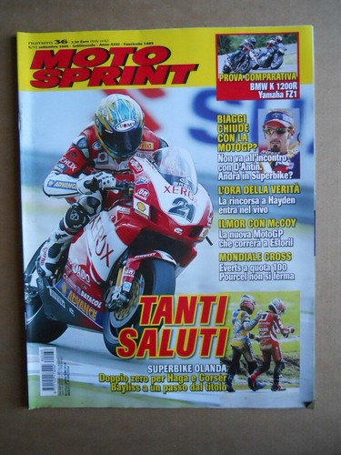 MOTOSPRINT Nr. 36 2006 [Q30] TEST BMW K 1200R E YAMAHA FZ1