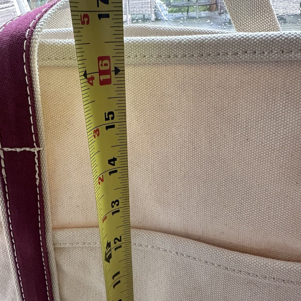 Restoration Hardware RH Extra Large HEAVY Canvas Handle Boat & Tote Bag Burgundy eBay