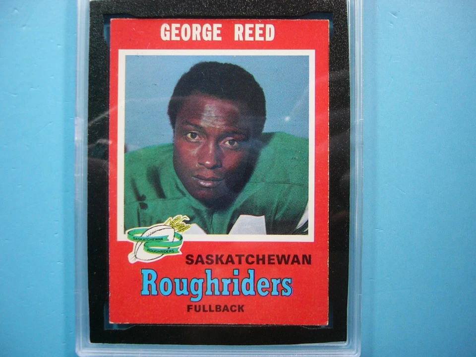 1971 O-PEE-CHEE CFL FOOTBALL CARD #103 GEORGE REED KSA 7.5 NM+ SHARP!! '71 OPC - Image 3 of 4