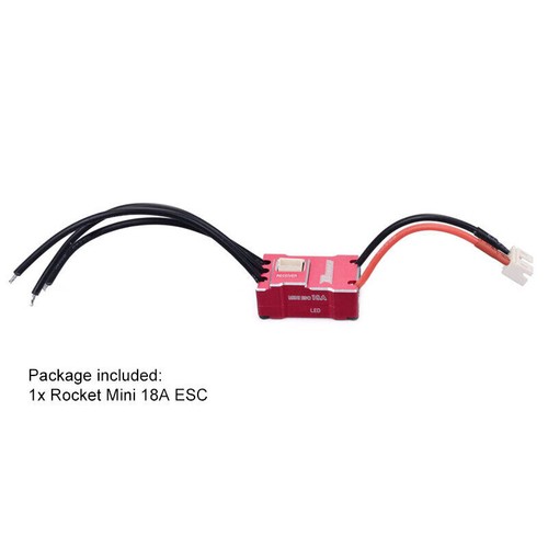 Rocket 18A Brushless ESC For Kyosho Mr03 Pro Atomic DRZ 1/24 1/28 RC Drift Car - Picture 5 of 6