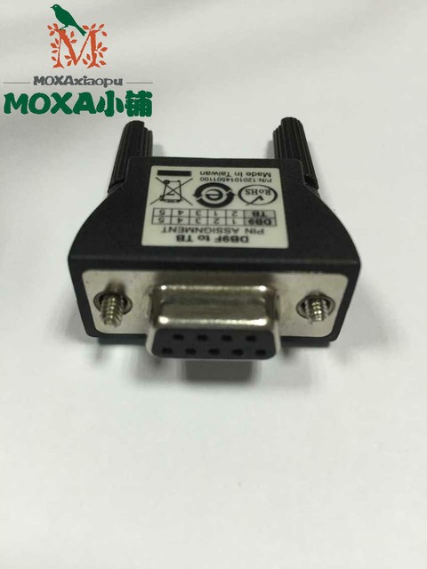 Moxa Mini-db9f-to-tb Serial Port to 6-bit Terminal Adapter 1pcs for ...