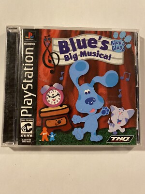 Blue's Clues: Blue's Big Musical (Sony PlayStation 1, 2001) CiB Tested Game