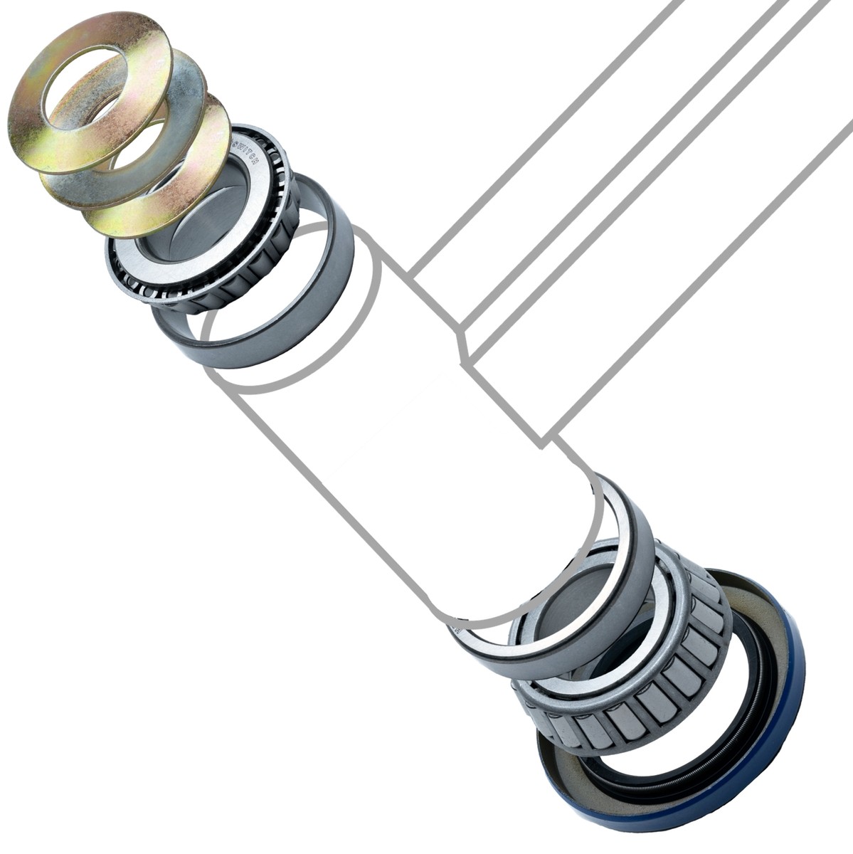 Caster Fork Bearing Kit for Ferris F800X FW25 FW35 FW45