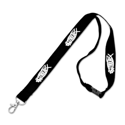Cthulhu Fish Lanyard Black 18 in Long Durable Key Holder Badge ID
