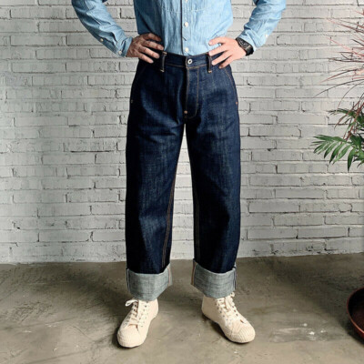 Red Tornado 18oz Loose Fit Men's Jeans Selvage Denim Straight-Leg