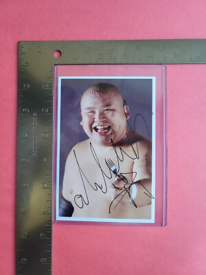 Abdullah Kobayashi Hand Signed Photo Big Japan Pro Wrestling Autographed 4x6 BJW