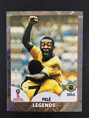Pele Legends Foil Sticker Panini World Cup 2018 #680.