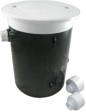 CMP 25504-100-000 Round Complete Water Leveler, White Lid & Collar