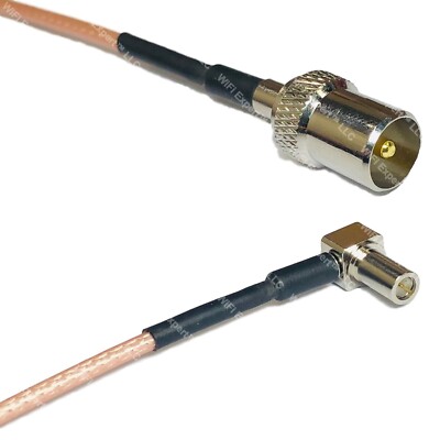 RG316 DVB TV Pal Male to MS147 ANGLE MALE RF Cable Rapid-SHIP LOT