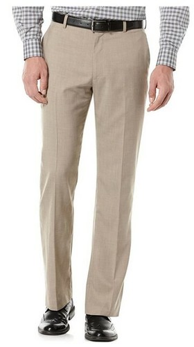 Tall Flat Front Pant, Tan, 48x32 