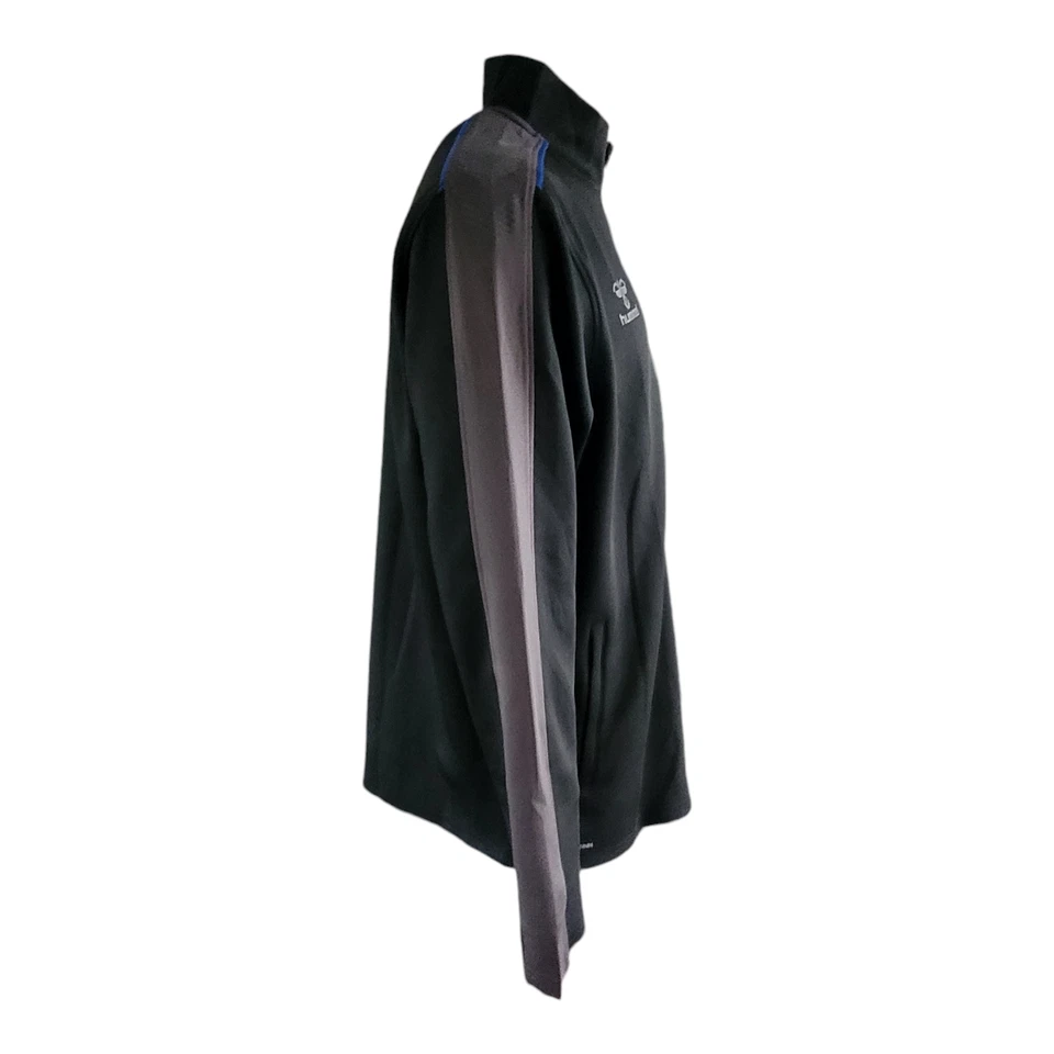 Chaqueta deportiva Everton FC Hummel cremallera completa para hombre XXL negra/gris nueva con etiquetas Foto 4 de 4