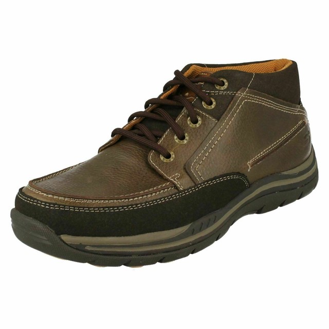 skechers mens relaxed fit boots