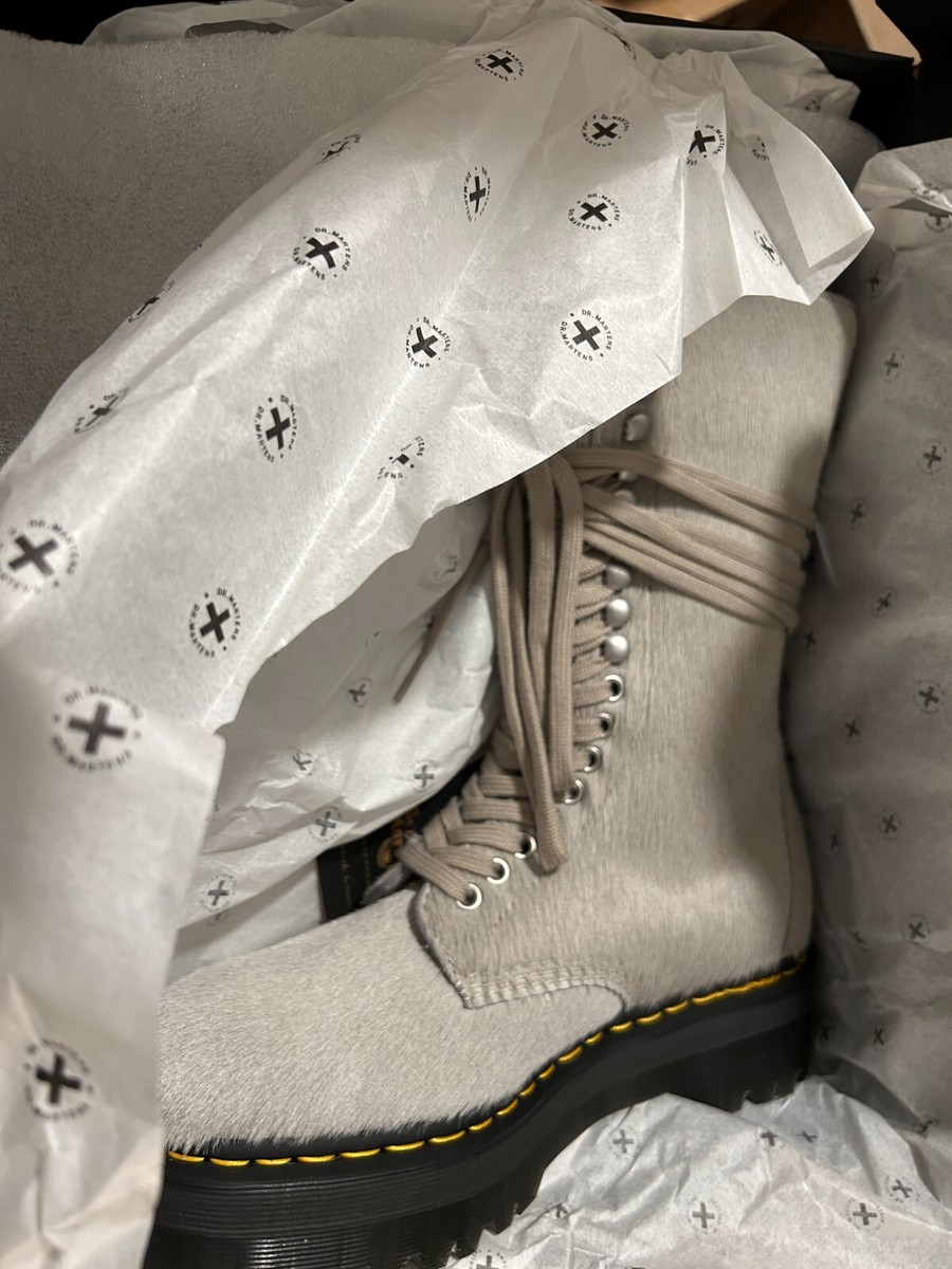 Dr. Martens 1918 Ro Hair On Lace Up Strobe Calf Length Dr. Martens 1918 Ro Hair On Lace Up Strobe Calf Length