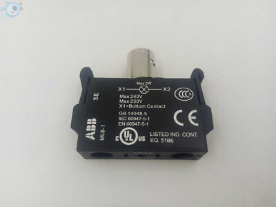 1PC MLB-1 New ABB lighted button lamp holder MLB-1 can be equipped with LED BA9s