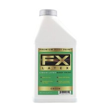FX Latex - Green - 16 oz - Face and Body Paint, Ideal for Halloween, Cosplay