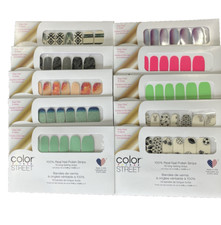 Color Street Nail Polish Strips Lot Of 10 New Assorted All Pictured No Duplicate