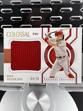 Rhys Hoskins - 2021 Panini National Treasures Colossal Materials Holo Gold 04/25