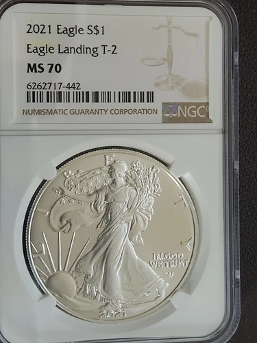 2021 Silver Eagle Landing T-2  NGC MS70