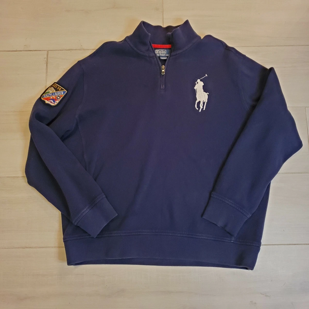 Ralph lauren half zip pullover vintage sales
