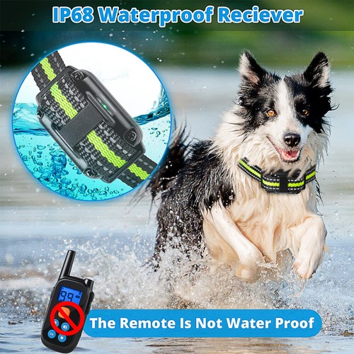 800M Hunde Anti-Bell Halsband Erziehungshalsband mit Vibration Ton Fernbedienung - Bild 9 von 17
