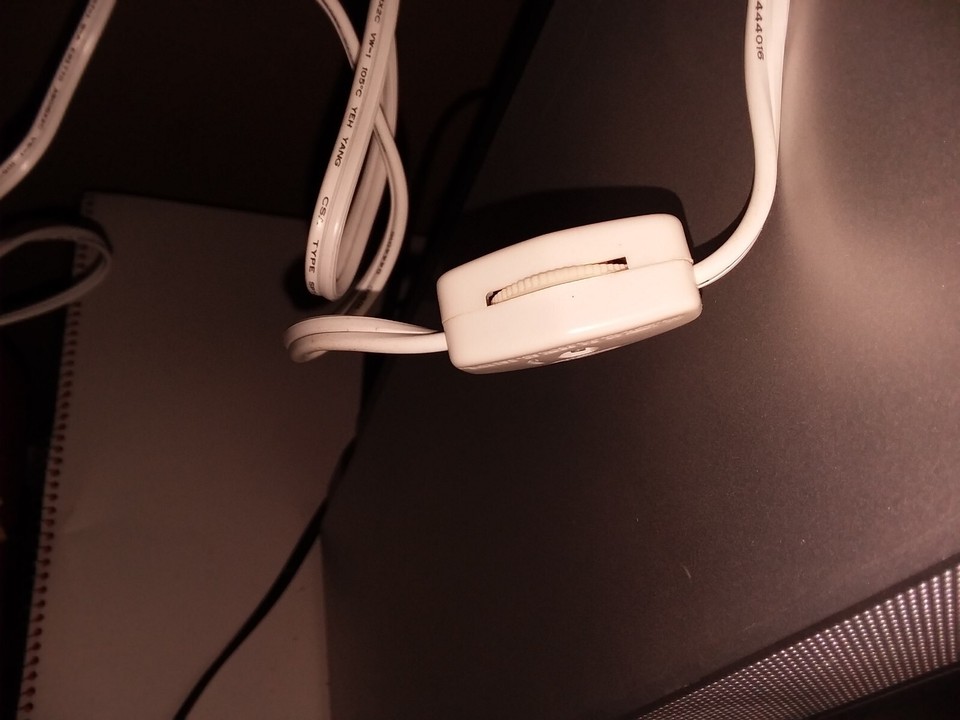 Vintage 12" Ceramic Lighted Christmas Tree and Base White cord thumb