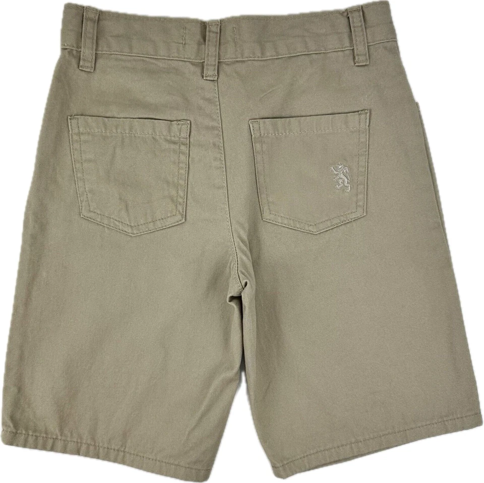 Pantalones Cortos Informales Chinos Clásicos Frente Plano Algodón Caqui English Laundry Niños Talla 7 Foto 2 de 3