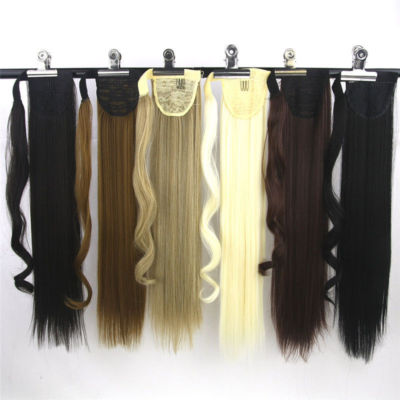  Human Hair Ponytail 100% Remy Clip In Hair Extensions Wrap Silky Straight Hair