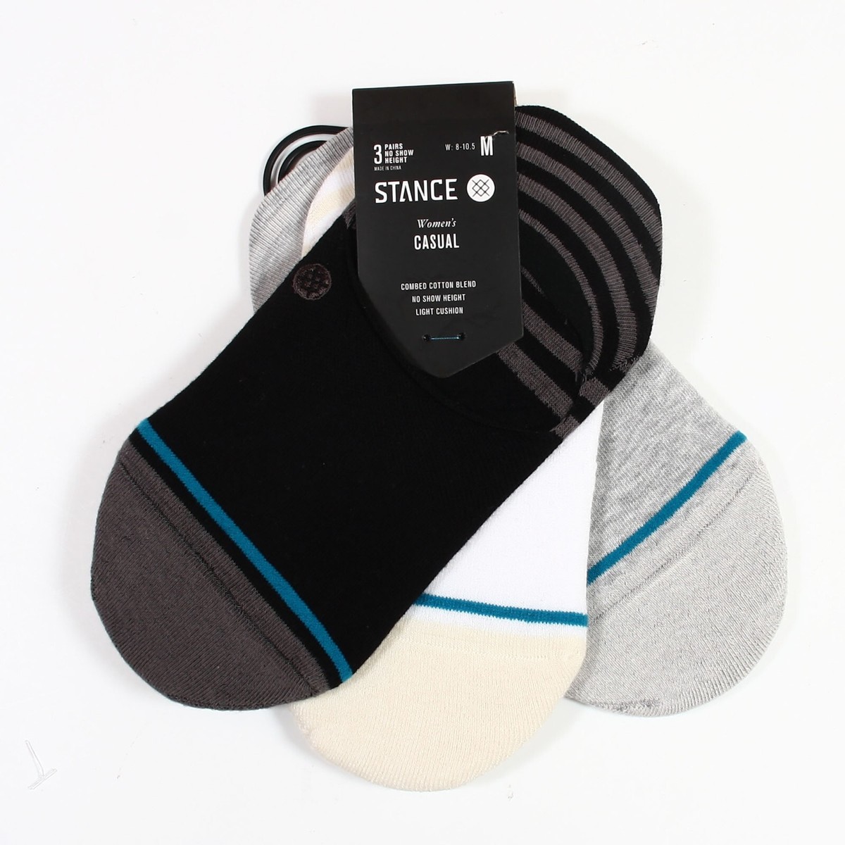Stance Sensible Two No Show Sock (3 Pack) Women Size M