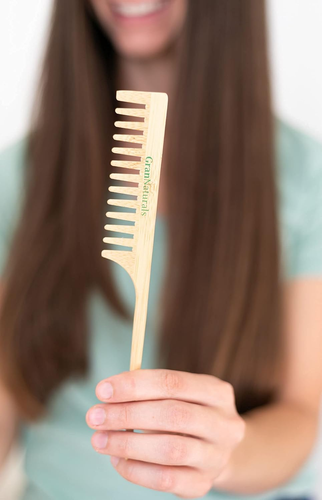 Wide Tooth Wooden Rat Tail Comb - Hair Tool for Teasing Strands & Post Styling - - Picture 9 of 9