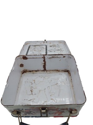 Vintage Aladdin Back in 76 Metal Lunch Box Bicentennial Colonial