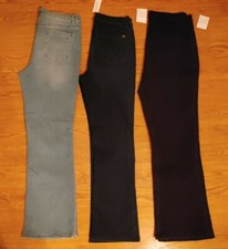 DG2 Diane Gilman Jeans Denim Boot-leg Virtual Stretch Zipper Button Jegging NEW