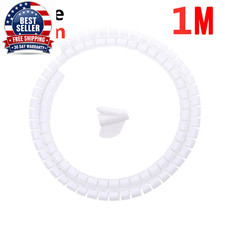 2M/1M Flexible Spiral Cable Organizer Cable Wire Winder Protector Computer Cord