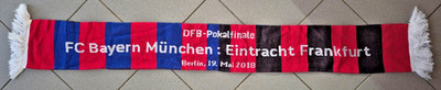 FC Bayern München vs Eintracht Frankfurt Schal / DFB Pokalfinale 2018 / SELTEN /