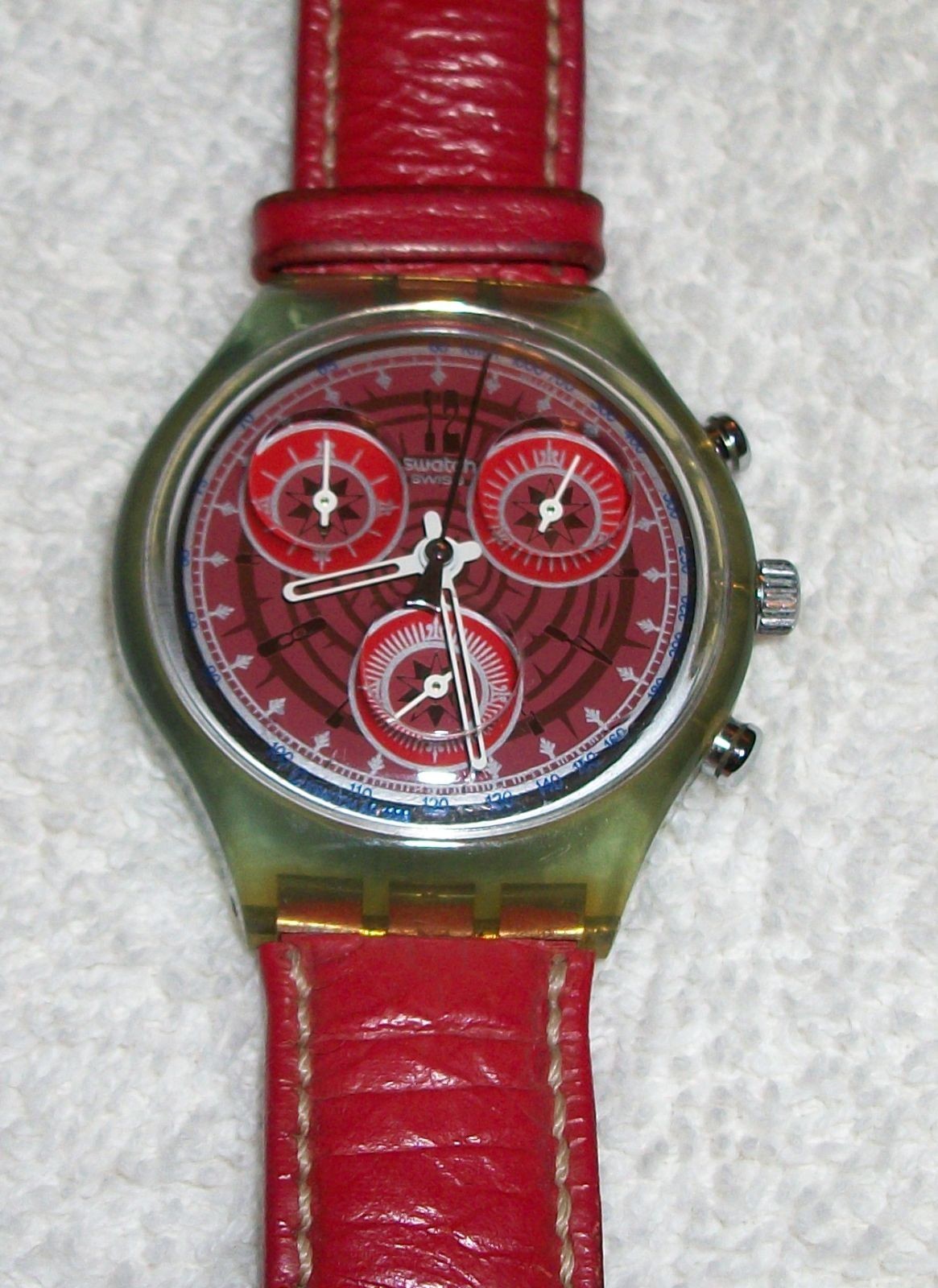 Vintage 1993 Swatch Chrono Fury SCN109 Watch 37mm New… - Gem