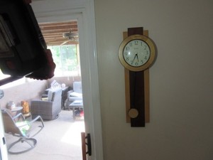 Bulova C9995 Modern Pendulum Wall Clock-  Works Perfect