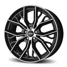 CERCHIO IN LEGA PER SKODA YETI 8,0J18" 5X112 40 79,60 MOMO MASSIMO NERO OPACO DI