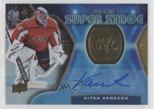2020 Upper Deck Trilogy Rookie Super Stage Gold Foil /65 Vitek Vanecek Auto 11jd