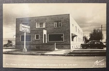 Midwest Hotel on Hwys 24 40 287 71 Limon Colorado RPPC Sanborn X-1764