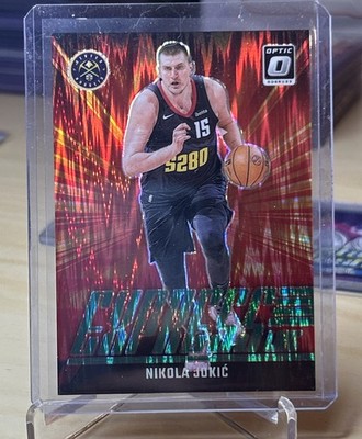 Nikola Jokic 2024-25 Panini Donruss Optic Express Lane Green Shock SP /149 #3