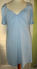 BNWT H&M DIVIDED SIZE 4XL UK 30-32 WOMENS DRESS BLUE STRETCHY CASUAL
