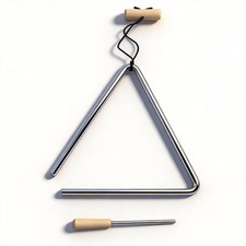 TDOCK 7 Inch Triangle Musical Instrument, Steel Music Percussion Triangles wi...
