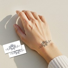 Janis Joplin Wrist Tattoo Set of 2 - Rockstar Temporary Tattoo / Hippy Tattoo