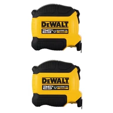 DEWALT 25 ft. Magnetic Tape Measure (2-Pack) Free Ship NEW